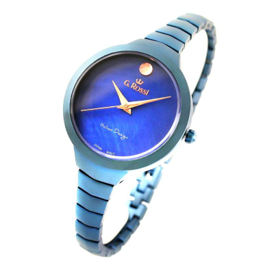 Ora dore për femra G.Rossi, mekanizëm quartz Miyota, 34mm, argjendtë