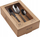 Set takëmesh Sleigh Ride Luce 24, çelik inoks, 6 veta, i zi
