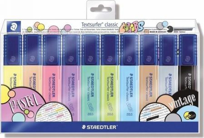Shënues Staedtler Classic Colors, 10 ngjyra