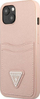 Mbulesë telefoni Guess GUHCP13MPSATPP për iPhone 13 6.1", hardcase, me xhep karte, rozë