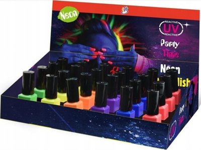 Llak thonjsh Neon UV Reactive, me bazë uji, hiqet me e zhvesh nga thonjtë, jeshil neon