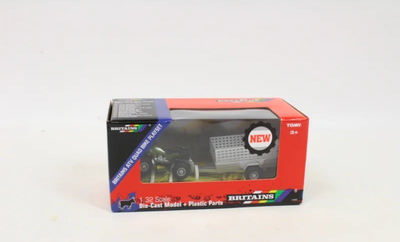 Set lodër Britains 43358 Quad ATV, shkallë 1:32, me rimorkio, i gjelbër