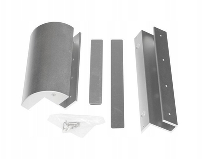 Mbajtëse për bravë Scot BK-350GZ2 për vitrina xhami 10–13mm, metal, ngjyrë argjendi