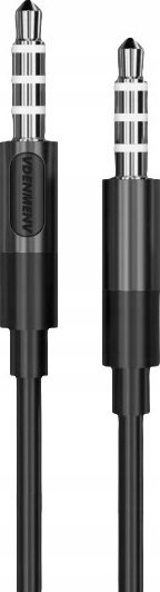 Аудио кабел Denmen DX02, 3.5 mm стерео, 2 m, црн