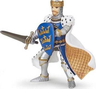 Figurë lojërash PAPO Fantasy World Blue King Arthur, PVC, shumëngjyrëshe