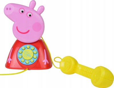 Telefon lodër Peppa Pig, me muzikë teme, shumëngjyrësh