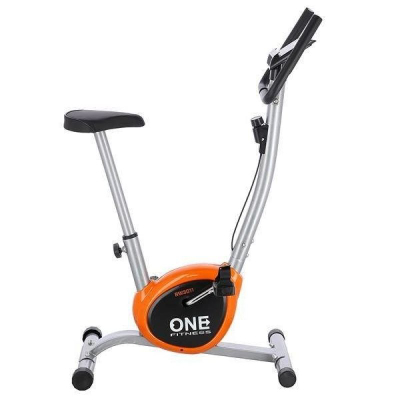Biçikletë palesre One Fitness RW3011, fren mekanik, kompjuter trajnimi, gri portokalli
