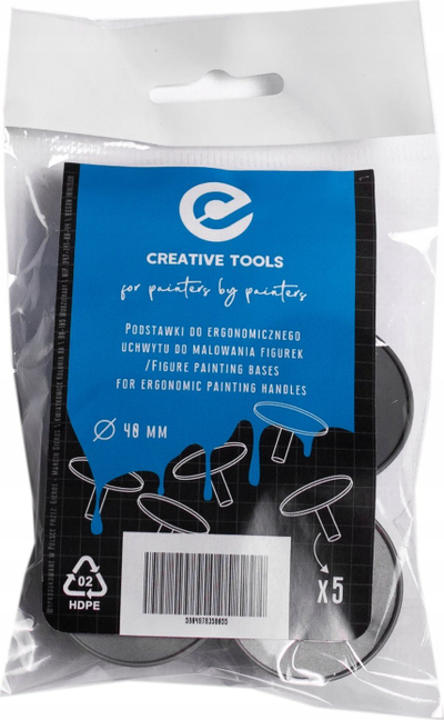 Set mbajtësesh Creative Tools 40mm Stands për Ergo Handle, 5 copë, i zi