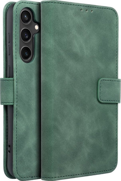 Kuoza-portofol Forcell Tender Book për Samsung Galaxy S23 FE, hapje flip, e zezë