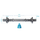 Shtangë dore Eb Fit Straight, 35 cm, diametër 28 mm, krom
