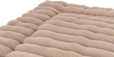 Shtrat për kafshë Trixie Lonni Rib Velvet, 75x55 cm, kafe e çelët