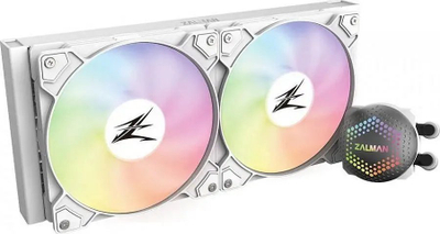 Ftohës uji për proçesor Zalman Alpha 28, RGB, i bardhë