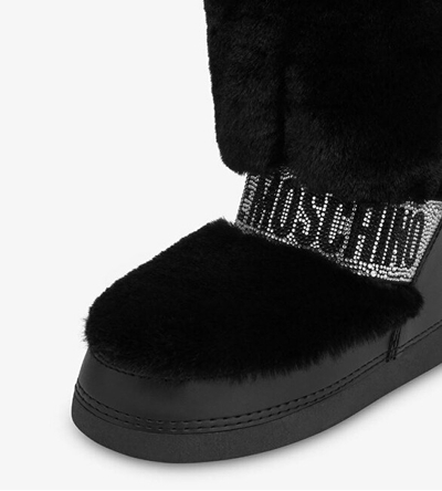 Çizme bore për femra Love Moschino, të zeza