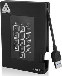 SSD i jashtëm Apricorn Aegis Fortress A25-3PL256-S256F, 256GB, USB 3.0, i zi
