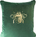 Jastëkëse dekorative Eurofirany Green Blink, 45x45 cm, kadife poliestër, jeshile e errët
