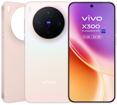 Telefoni Vivo X300, 6.31", 16GB RAM, 512GB, rozë