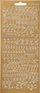 Stikera me shkronja Creotime Foil Alphabet, 176 copë, argjendtë