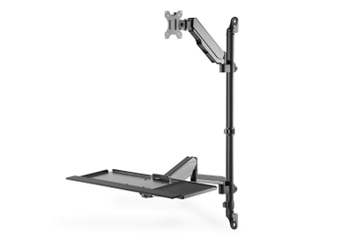 Mbajtëse muri për monitor Digitus DA-90372, 17"-32", VESA, gri