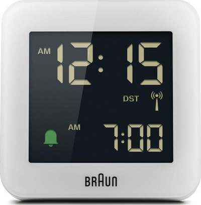 Orë me zile Braun BC09 W DCF, radio kontroll, multiband, e bardhë