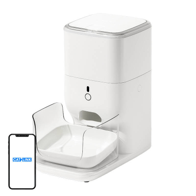 Dosator automatik për mace CATLINK 4L, WiFi, kontroll me aplikacion, i bardhë