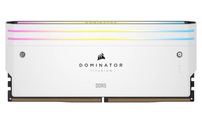 RAM CORSAIR Dominator Titanium CMP64GX5M2B6400C32W, 64GB DDR5 6400MHz, për kompjuter fiks, e bardhë
