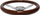 Volant portov Steering Wheel 350mm Wood Style, dru, argjendtë