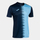 Bluzë sportive Errea City II, me mëngë të shkurtra, për burra/çuna, blu navy me blu të çelët