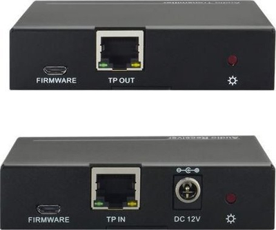 AV extender Vivolink VLEXTA170, transmetues dhe marrës audio, CATx deri 100m, i zi