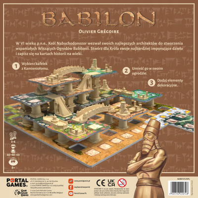 Loja tavoline Game Babylon, strategjike, 2 4 lojtarë, shumëngjyrëshe