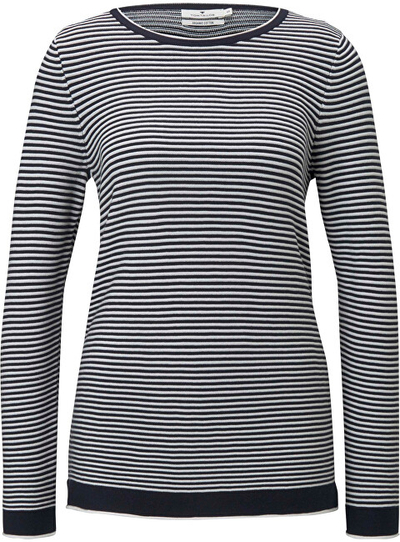 Triko Tom Tailor Regular Fit 1016350.26037, e kaltër/bardhë M