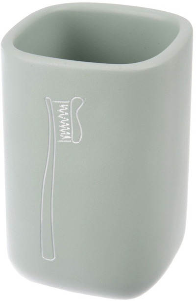 Set banjoje Kadax GREENISH, 3 pjesë, material gur sintetik dhe bambu, jeshile mente