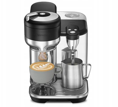 Aпарат за кафе со капсули Nespresso Vertuo Creatista Sage, 2L, нерѓосувачки челик, сребрена со црна
