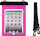 Këllëf uji-rezistent universal për tablet, PVC, 10", rozë