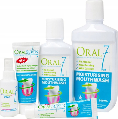 Larës goje Oral7 Moisturising Mouthwash, 250ml, për gojë të thatë