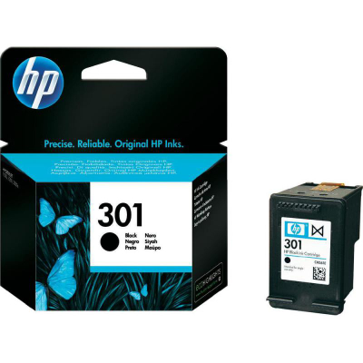 Patronë boje HP 301, origjinale, e zezë