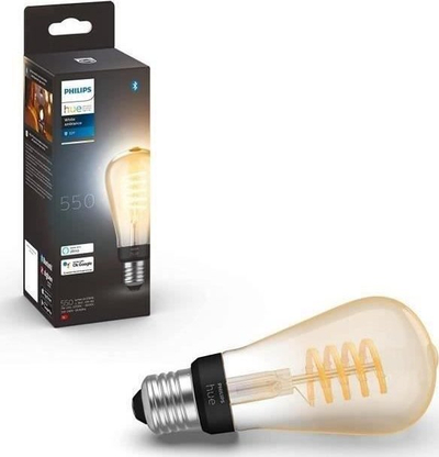 Llampë smart Philips Hue E27 WA 7W Filament ST64, LED, dritë e bardhë e ngrohtë