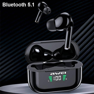 Kufje TWS Awei T29P, Bluetooth 5.1, IPX6, të zeza