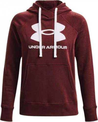 Bluzë me kapuç Under Armour Rival Fleece Logo W 1356318, për goca, burgundy