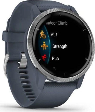 Smartwatch Garmin Venu 2, GPS, ekran 33 mm AMOLED, Blue Granite