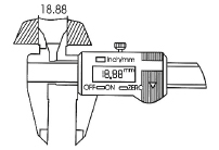 Kalibër dixhital Kraftwerk, 150 mm/0-6"