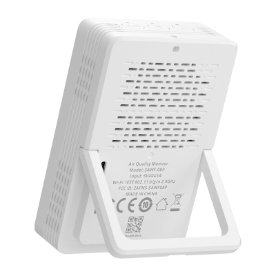 Monitor cilësie ajri Sonoff AirGuard SAWF-08P, CO2 temperaturë lagështi, Wi-Fi Matter, i bardhë