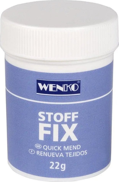 Pluhur ngjitës për tekstil Wenko Fabric Fix, për riparim rrobash, transparent