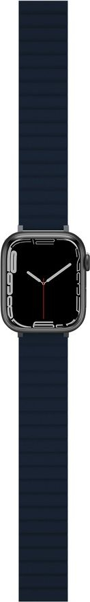 Rrip dore JCPal FlexForm për Apple Watch, 38/40/41mm, silikon, blu e errët
