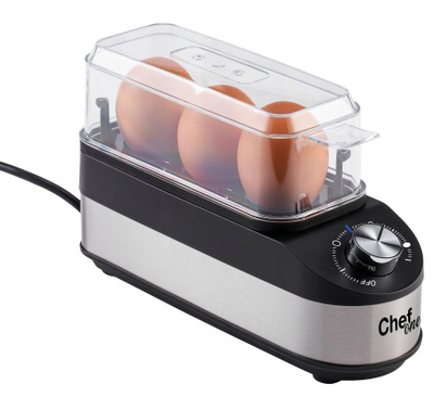 Апарати за варење јајца ChefOne SE-D031, 3 јајца, инокс, црн