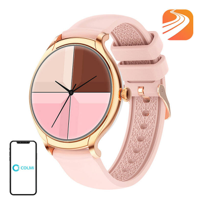 Ora inteligjente Colmi L10, ekran 1.4", IP67, rozë ari