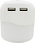 Karikues muri Ansmann NL15AC, 2x USB A 2A, dritë nate 3000K, i bardhë