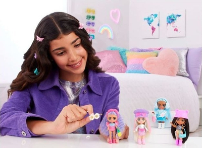 Kukull Barbie Extra Fly Mini Minis, 8cm, plazh, vjollcë
