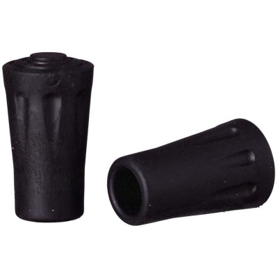 Kapezë gome për shkop trekking Best Sporting, diametër 11 mm, set 2 copë, e zezë