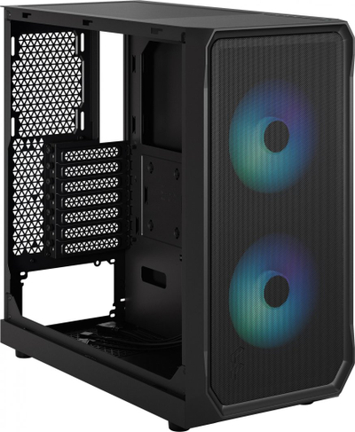 Kasë Fractal Design Focus 2 RGB, e zezë, Midi Tower
