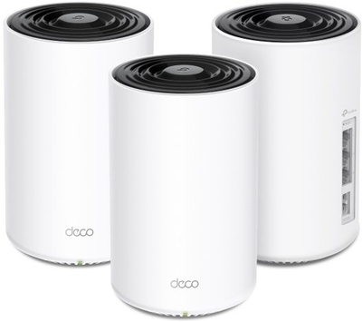 Систем mesh WiFi TP-Link Deco PX10, WiFi 6, Powerline, 3-pack, бел